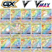 100Pcs Pokemon Cards Shining VSTAR GX EX VMAX MEGA TAG TEAM Energy Trainer Charizard Pikachu Collection Battle Card F33 30PCS - VMAX