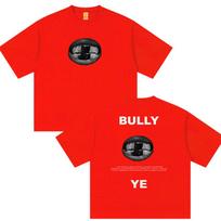 Reperis Kanye West Bully Ye Albumas 2026 Prekės Marškinėliai Unisex Retro Gotikiniai Hip Hop Drabužiai Marškinėliai Laisvalaikio Medvilniniai Trumpomis Rankovėmis Marškinėliai S