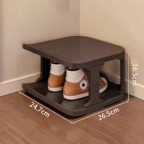 TikTok-Inspired Multi-Layer Plastic Shoe Rack: Space-Saving, Sturdy Shoe Cabinet for Doorways, Dorms, and Small Apartments