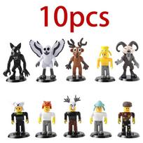 10-24 pieces/set of 99 Night Forest character statues, owls, goats, wolves, deer, 99 Night Forest toy gifts