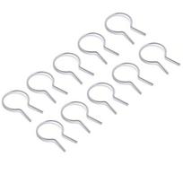 100 Pcs Twist Fence Tie Galvanized Steel Pre Cut Chain Link Fence Tool for 1 5 8 Inch Post Circular