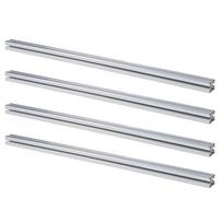 4Pcs Aluminum Extrusion Profile 4040 T Slot European Standard Anodized Linear Rail 3D Printer Part CNC DIY 39.4in sidabras