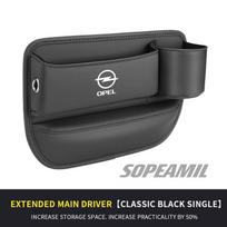 Opel Astra Corsa Grandland Insignia Mokka Vectra GTC Tigra Vivaro Zafira Combo Vivaro Delica Car Seat Storage Case Seat Gap Box juoda