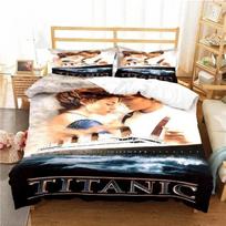 Movie Titanics Bedding Set 3D Printed Suitable for Bedroom Duvet Cover Set With Pillowcases Kids Home Textile 135x200cm