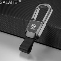 For Opel Astra H G J Insignia C D Mokka Zafira Corsa OPC Vectra Car Keychain Metal Key Chain Leather Key Ring Auto Accessories juoda