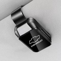 Auto Sun Visor Eyeglass Universal Eyeglass Hanger Clip For Chevrolet SS Z71 RT Captiva Colorado Cruze Spark Malibu Trax juoda
