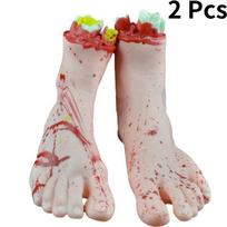 Handcrafted Halloween Severed Limbs Realistic Heart Brain Costume Accessories Set Foot