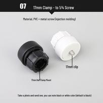 17mm Aluminum Alloy Ball Head Car Phone Holder & Universal Tablet Mount with 1/4  Tripod Extension.