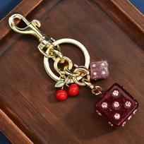 Stopper Cherry Bag Keychain Women'S Bag Accessories Shaker Bag Pendant Keychain Pendant