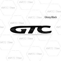 Lydinio Metalas GTC Grotelių Emblema Galinės Bagažinės Ženklelis Lipdukas Vauxhall Opel Corsa Rocks Vectra Zafira Mokka Meriva Insignia Astra