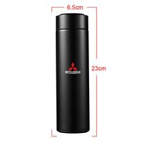 Car Smart Thermos Mug Water Bottle Cup Auto Accessories For Mitsubishi Space Star Lancer 9 Outlander Xl Eclipse Cross Asx Pajero