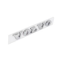 3D ABS Volvo automobilio variklio dangčio raidės Logotipo ženklelis Galinės bagažinės emblema Lipdukas Priedai Volvo Rdesign XC60 XC90 V40 V50 V60 S60 S40 sidabras