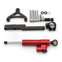 For HONDA CB1000R CB 1000R 2008 2009 2010 2011 2012-2020 Fiber Carbon Steering Damper Stabilizer Bracket Mounting Support Kit