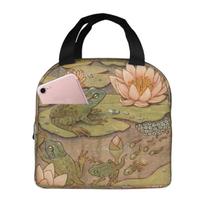 Metamorphosis Frog Insulated Lunch Bag for Women Kids Portable Food Boxes Thermal Lunch Box Tote One Size