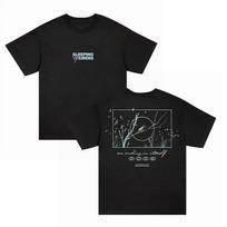 2026 m. vasaros Miegojimas su sirenomis grupės prekių T-shirt 100% medvilnė Unisex Unisexs Moteriška Oversized Turas Išskirtinis Tee Dovanų Marškinėliai S