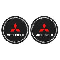 2PCS Car Cup Holder Coaster for Mitsubishi All Models Outlander Lancer ASX Pajero Non-slip Water Cup Mat Interior Accessories