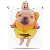 Aš esu Pibble Plovite mano pilvo pledus Koralinis Fleece Pliušinis Mėmė Juokingas Šuo Brainrot Šiltas Mėtomas Pledas Automobiliui Sofai Lovai Antklodė 100x150cm