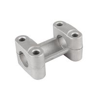 Motorcycle Aluminum Handle Bar Mount Clamps Silver Riser Adapter 7/8 Inch 22mm For Dirt Bike ATV Buggy Universal