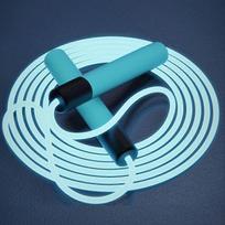 Skipping Rope,  Luminous Jump Rope Soft Rubber Grip Adjustable Length Skipping Rope for Kids Adults Fitness