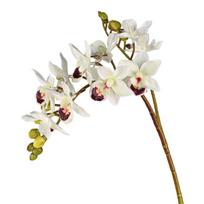 2 Fork Artificial Butterfly Orchid Flower Real Touch Simulation Plant Fake Flowers  Wedding Home balta