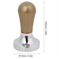 Gold Color Handheld Coffee Tamper Flat Base Espresso Tamper Barista Coffee Tamper  Espresso Making