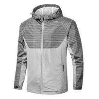 Men's Spring and Autumn Hooded Windbreaker Mountaineering Jacket Casual Jacket Men's Outdoor Sports Jacket for Men L