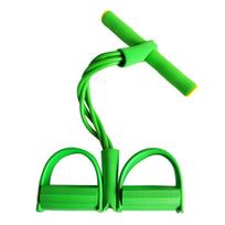 Rope Abdominal Exerciser Pedal Ankle Puller Elastic Up Pull Rope Gym Workout Bands Resistance Bands žalia