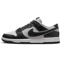 Nike Dunk Low Chenille Swoosh - Juodi Pilki Rūko spalvos Vyriški sportbačiai Vilko Pilki Geležies Pilki DQ7683-001 42
