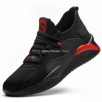 Breathable light Safety Shoes Men Steel Toe Anti Smash Safety Shoes for Men Kevlar Anti-Stab Work Safety Boots Women Work Shoes 41