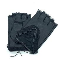 PU odinės pirštinės be pirštų žieminėms pirštinėms Gamintojas Mitten Luvas Women Gloves L(Faux leather ) juoda