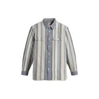 Levis Striped Loose Fit Single Breasted Long Sleeve Shirt Men shirts Multi-color 19573-0204 XS