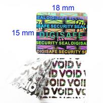 100pcs 18x15mm DIGISAFE SECURITY SEAL Tamper Evident Label Removal Proof Stamp VOID Left Open Evidence Anti-fake Sticker