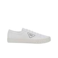 Prada Gabardine Fabric Sneakers White UK 8