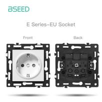 BSEED 1/2/3/4Gang Wifi Smart Switches Light/Curtain /Dimmer Click Buttons Type-c USB Sockets DIY Function Parts EU Glass Frames EU standard