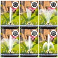 Solar Water Fountain Pump Outdoor 4W 5V Solar Panel Kit 200L H Rate Outdoor Solar with 5ft Cable 9 Nozzles 6 Modes Bird Bath Garden Backyard Pool Fis