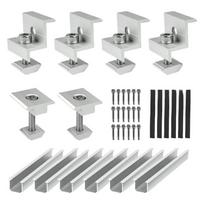 6Pcs practical Solars Panel Brackets Set Suitable for Flat Roofs Pitched Roofs Cement Roofs Tile Roofs Boats Yachts 1