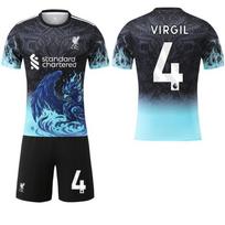 2025-26 Real Madrid juodos ir žalsvai mėlynos spalvos drakono specialus leidimas #9Mbappé #7 Vinícius Futbolo marškinėliai L