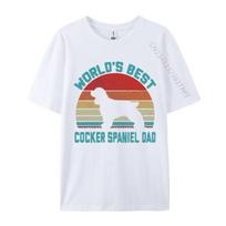 Vintage Worlds Best Best Cocker Spaniel Tshirt Print Tshirt Unisex Top Tshirts Customized 3d Printed T Shirts S