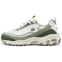 Skechers DLites 1.0 Madingi Patogūs Patvarūs Žemi Batai Tėčio Stiliaus Moteriški Sportbačiai Balti Žali 150555-LTGR 35