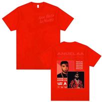 Anuel AA Rhlm 2 Real Hasta La Muerte 2025 Tour T Shirt Vintage Classic Short Sleeve T-shirt Unisex Women 100% Cotton Loose T Shirts 4XL