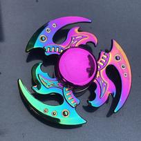Naujas metalinis vaivorykštės fidget spinneris, gradientinės spalvos, R188 tylus guolis, EDC rankinis spinneris, piršto galiuko giroskopas, nuo nerimo, vaikams, suaugusiems žaislai