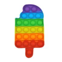 Rainbow Pop Push Bubble Fidget Toys Sensory Stress Relief Toys for Kids Adults Autism Special Needs Anti Stress Interactive Toy