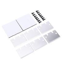 6 Pcs 3D Printer Scraper Blade SK5 Steel Build Plate Scraper Blade 3D Printer Hot Bed Shovel with Screw and Magnetic