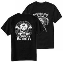 Norse Myth Runes Skull Nordic Warrior Until Valhalla TShirt New 100 Cotton ONeck Short Sleeve Casual Unisexs Tshirt Size S3XL S