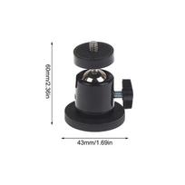 Magnetic Action Camera Suction Cup Bracket With 1/4  Screw Ballhead Hole Tripod Mount For Camera Smartphone Fill Light Stand 43mm