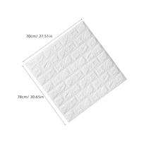 3D Brick Wall Stickers Self Adhesive Panel Cracker Khaki Size for Bedroom Living Room Kitchen Modern Wall Decor Waterproof balta
