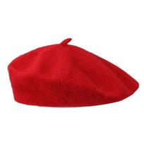 Autumn Winter Warm Wool Berets Hat Retro Solid Color Plain Cap All Matched Elegant French Artist Hat Lady raudona