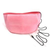 Usb Electric Heating Menstrual Heat Pad Belt For Period Pain Relief Cramps Waist Band Menstrual Relief Period Cramps rožinė