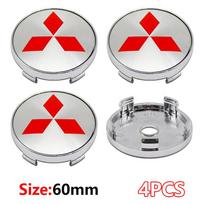 For Mitsubishi Asx Lancer 10 Outlander 3 l200 Xpander Pajero 4 Montero V73 Triton 4pcs 60mm Car Hub Cap Wheel Center Emblem Cap
