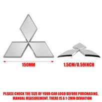Automobilio priekinės grotelės emblema, galinio bagažinės ženklelio lipdukai, automobilių dekoravimo priedai, skirti „Mitsubishi Lancer L200 Outlander Pajero Eclipse“